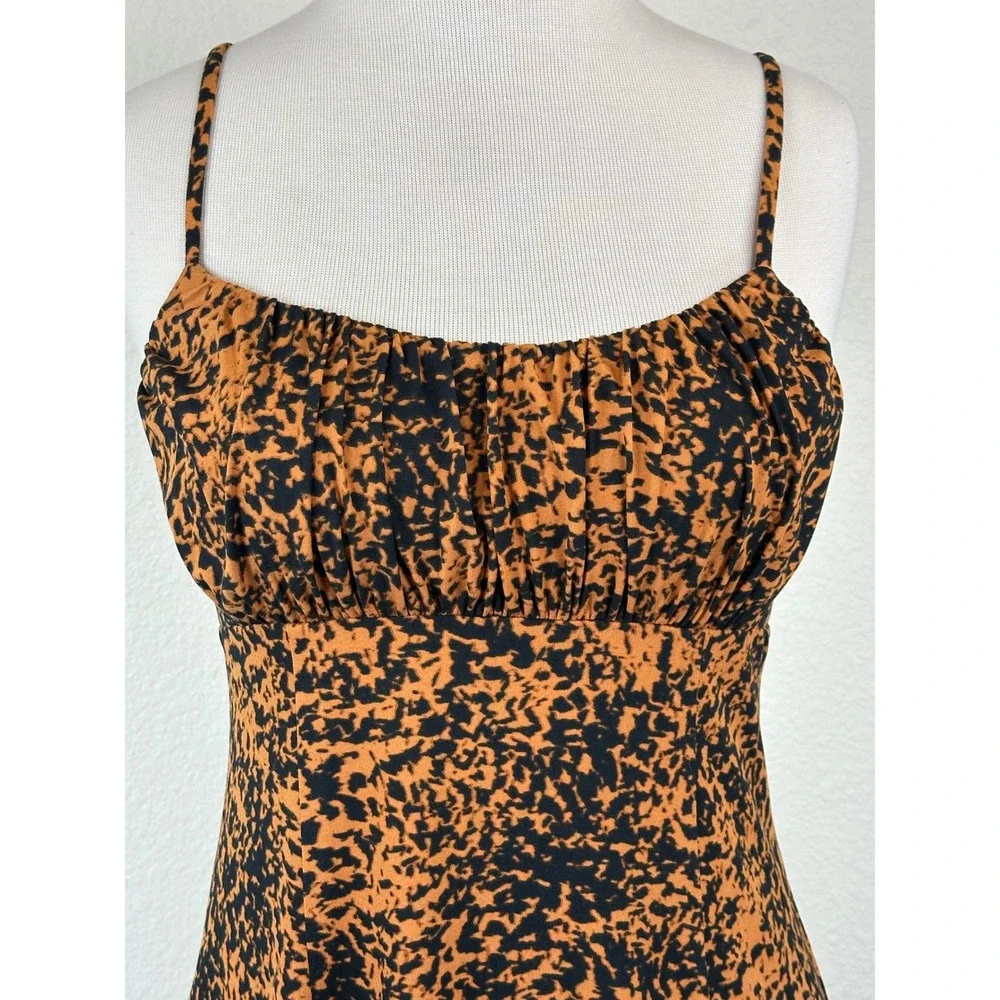 Nine‎ Britton Babydoll Mini Abstract Animal Print Grunge Indie Sleaze Stretch S
